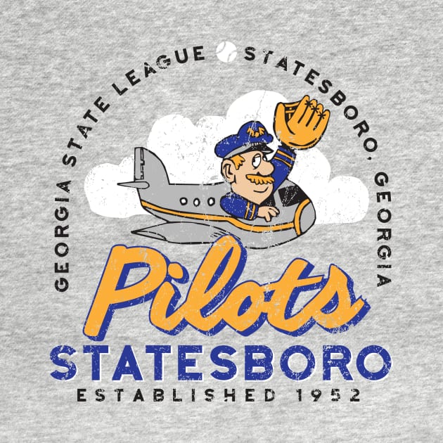 Statesboro Pilots Baseball by MindsparkCreative